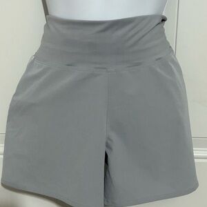 Under Armour Gray Athletic Shorts High-Rise Performance